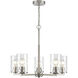 Verlana 5 Light 24 inch Brushed Nickel Chandelier Ceiling Light